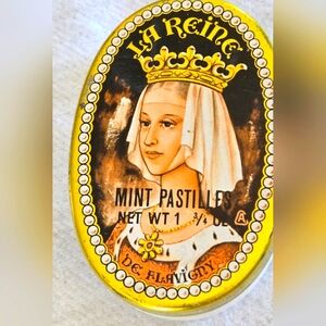 LA REINE Vintage Mint Pastille Graphic Tin french